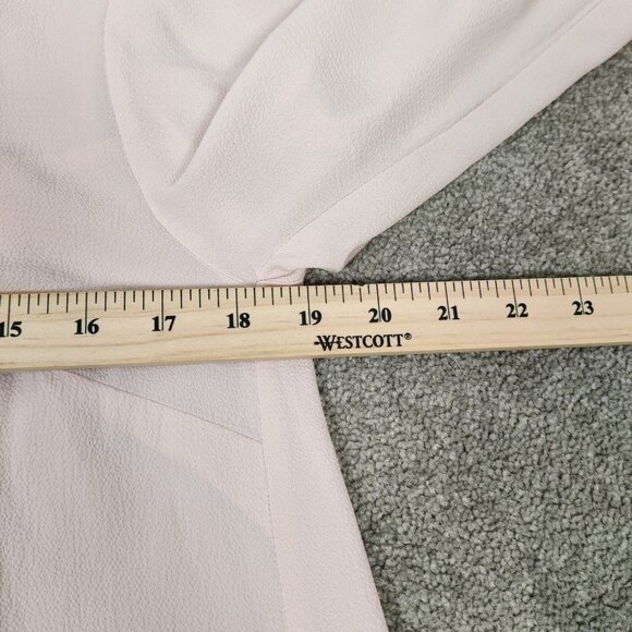 LC Waikiki Women's Button Down Tunis Shirt Size EU 36 Ruffle Feminine Romantic - Picture 6 of 7